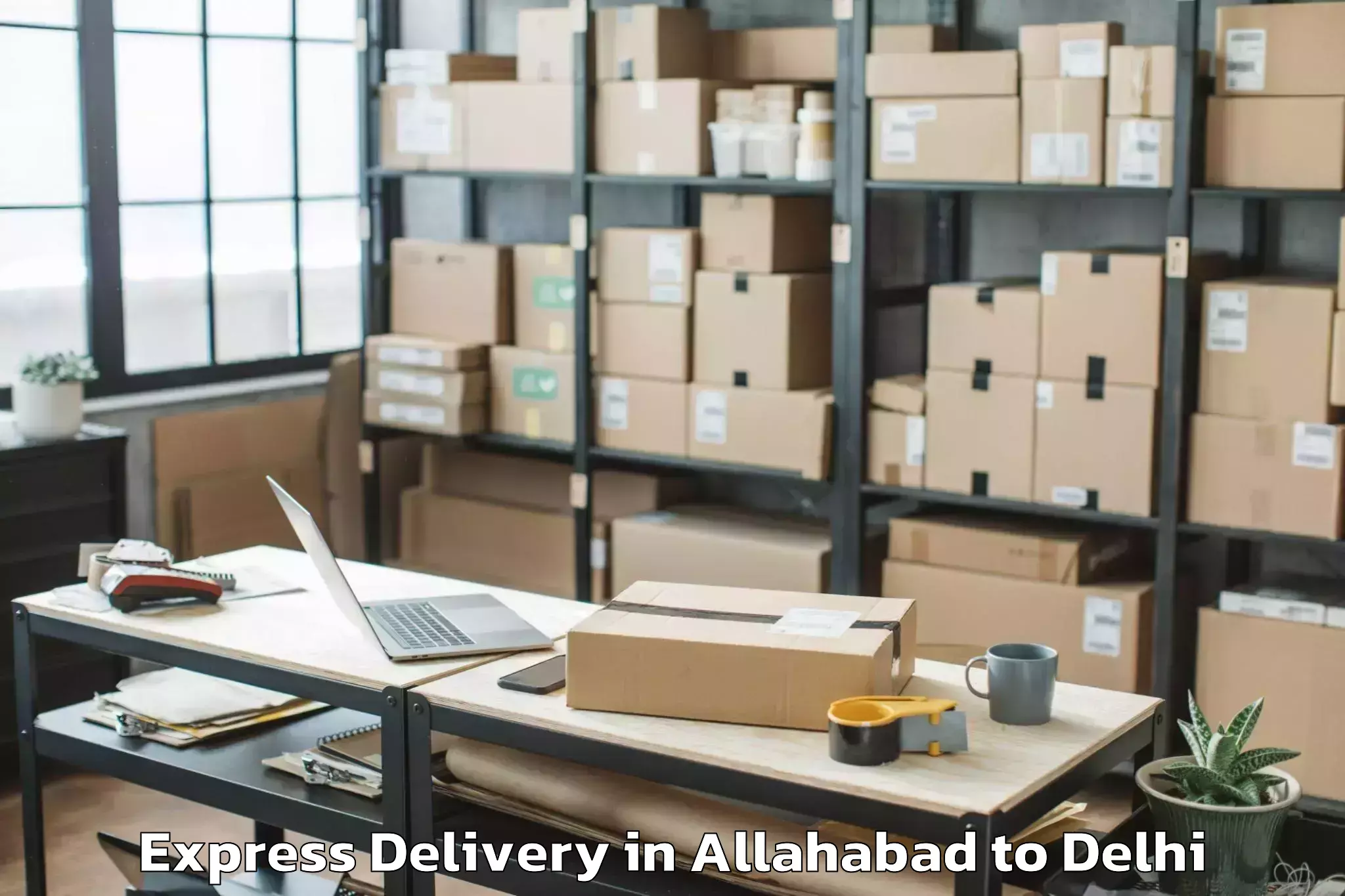 Top Allahabad to Chandinchowk Express Delivery Available